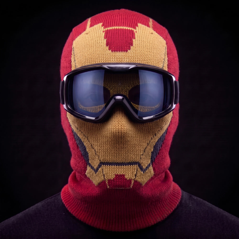HeroMode Face Mask in Crimson Gold
